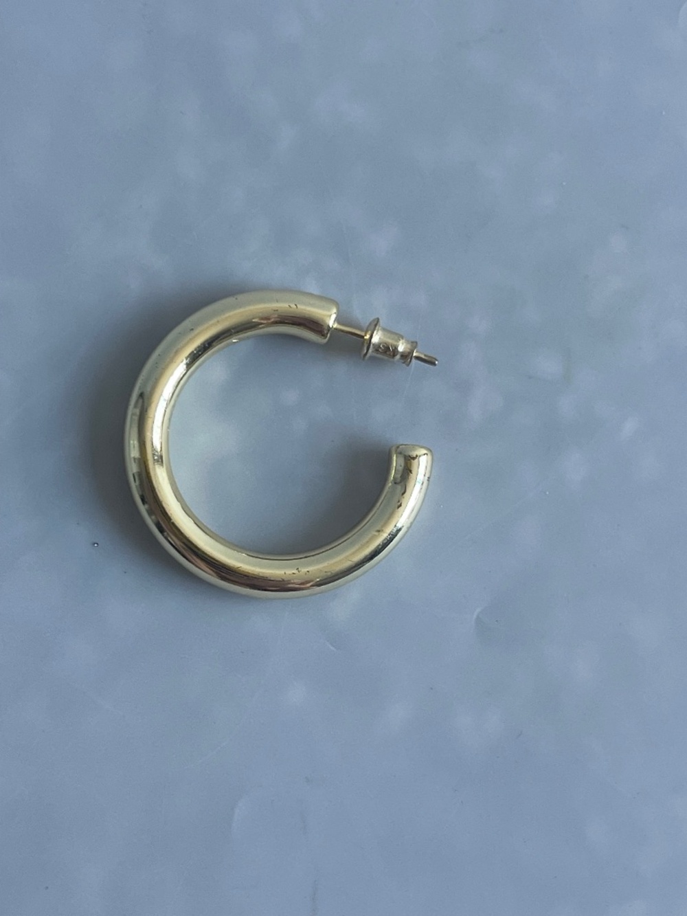Kendra Scott Gold Tone Hoop Single Earring Replacement Signed Crystal Accent